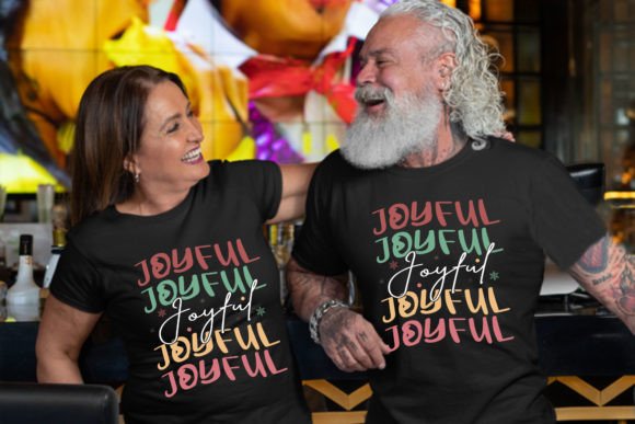 Joyful Retro Christmas T-shirt Design Review