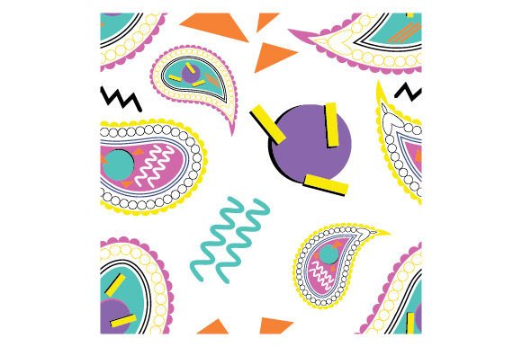 Retro 80s Paisley Pattern Review