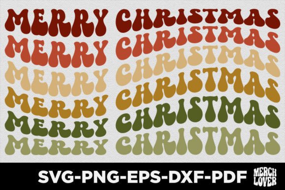 Retro Groovy Wavy Christmas Shirt Design Review