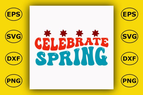 Retro Spring Design, Celebrate Spring