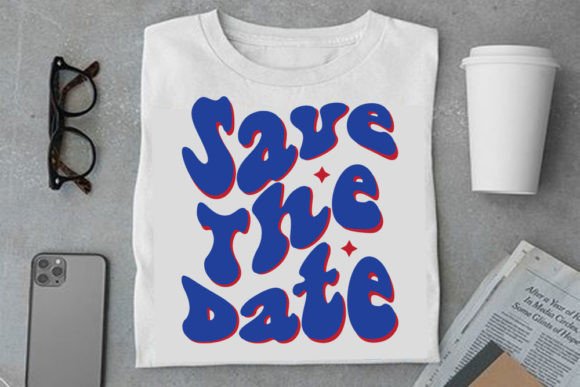 Retro Wedding Design, Save the Date